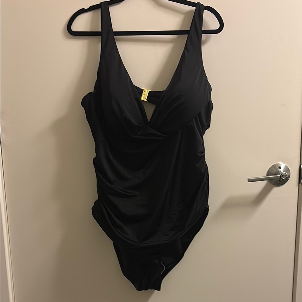 City Chic Black One Piece Swimsuit